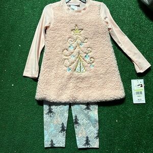 Kids Christmas or trees top and bottom set